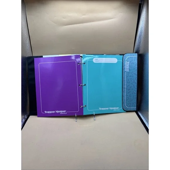 NEW Trapper Keeper Binder Retro Color Portfolio Folder  Mead 12 3/16" x 11 1/4" - Picture 8 of 14